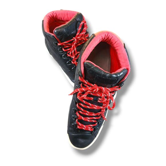Pro Keds Sneaker Size 12 Black Red Leather Upper  Royal Plus Hi D-Ring Rare 2011 - Picture 16 of 16